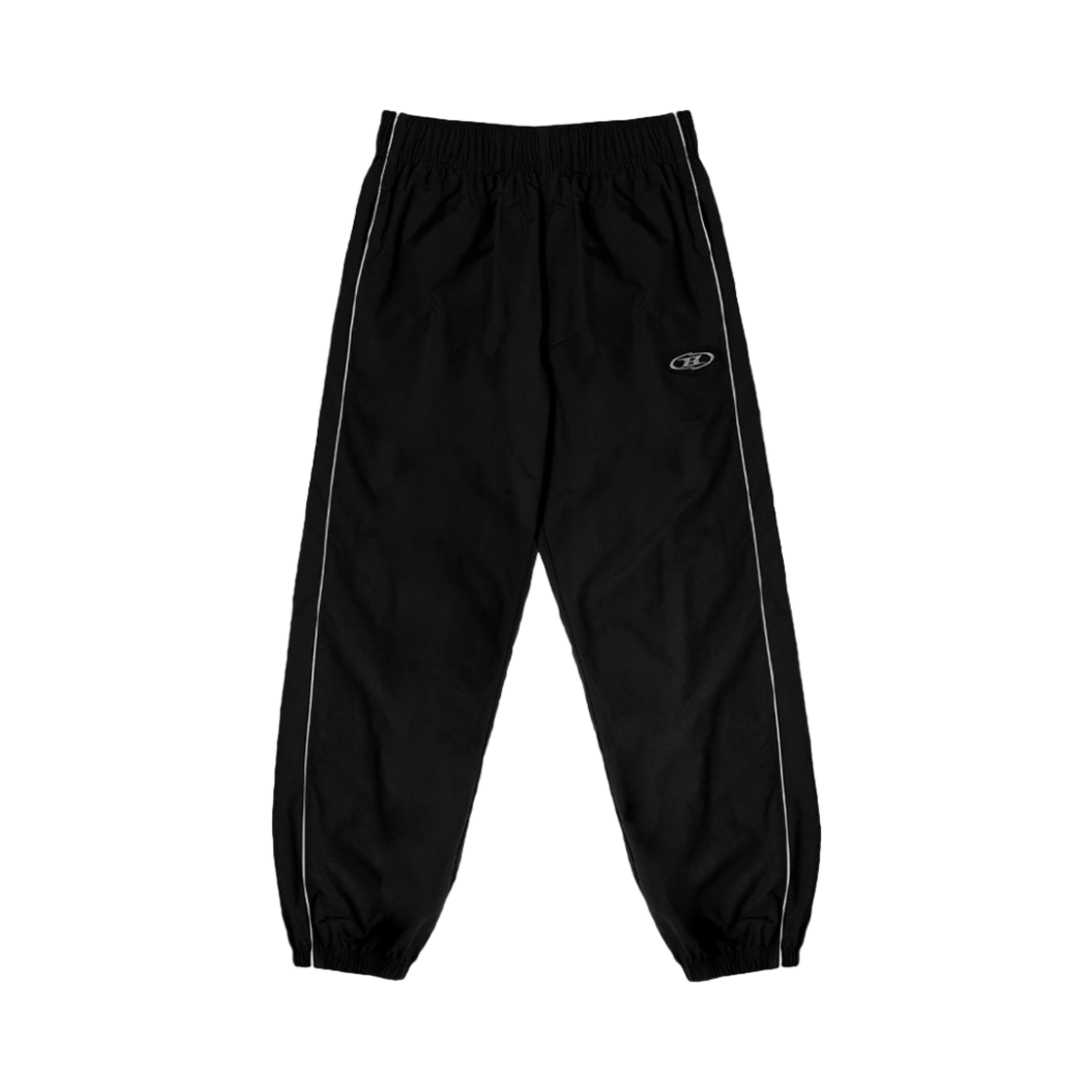 본투윈 실버 라인 나일론 조거팬츠 블랙