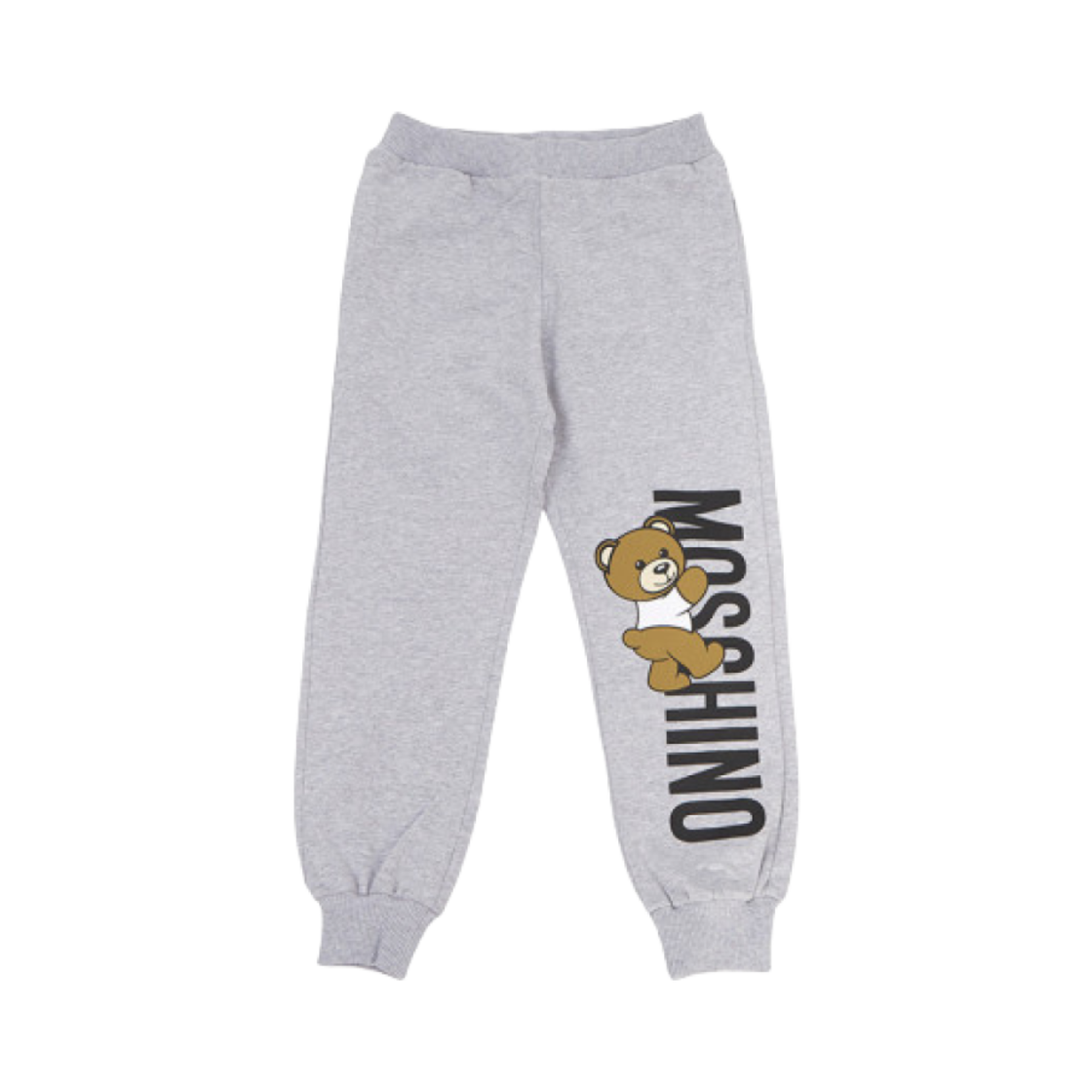 HUP07PLDA2760926 (Kids) Moschino Teddy Bear Logo Pants Grey