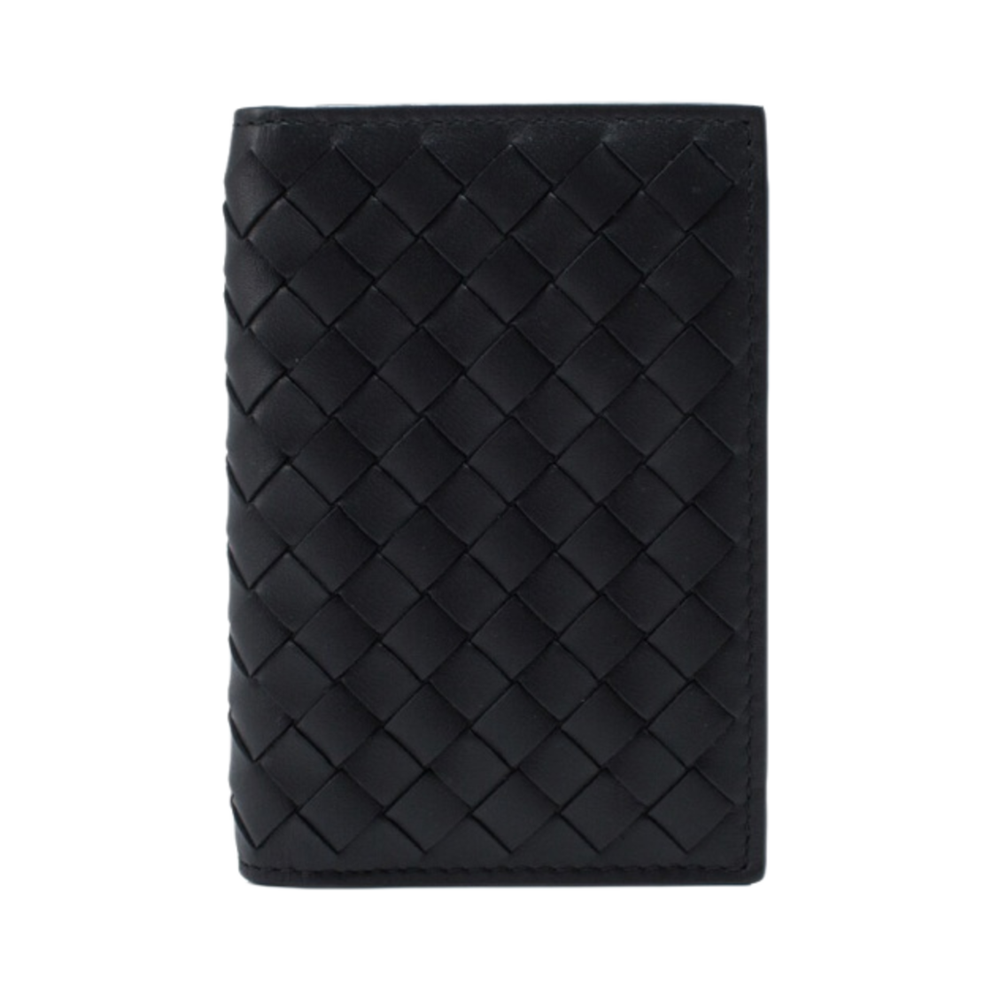 보테가 베네타 플랩 카드 케이스 블랙(Bottega Veneta Flap Card Case Black)