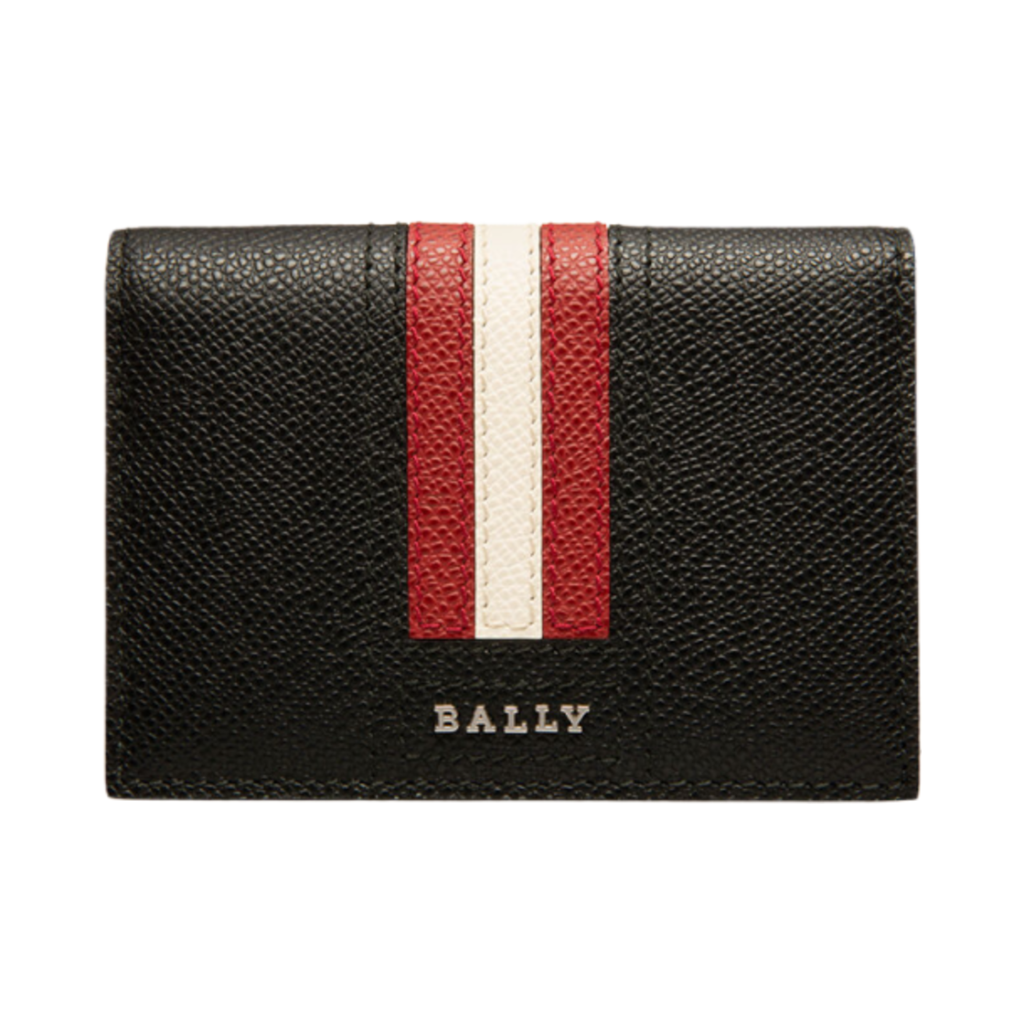 발리 타이렉 레더 카드 홀더 블랙(Bally Tyrek Leather Card Holder Black) - 1