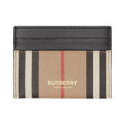 Burberry Icon Stripe Leather Card Case Archive Beige