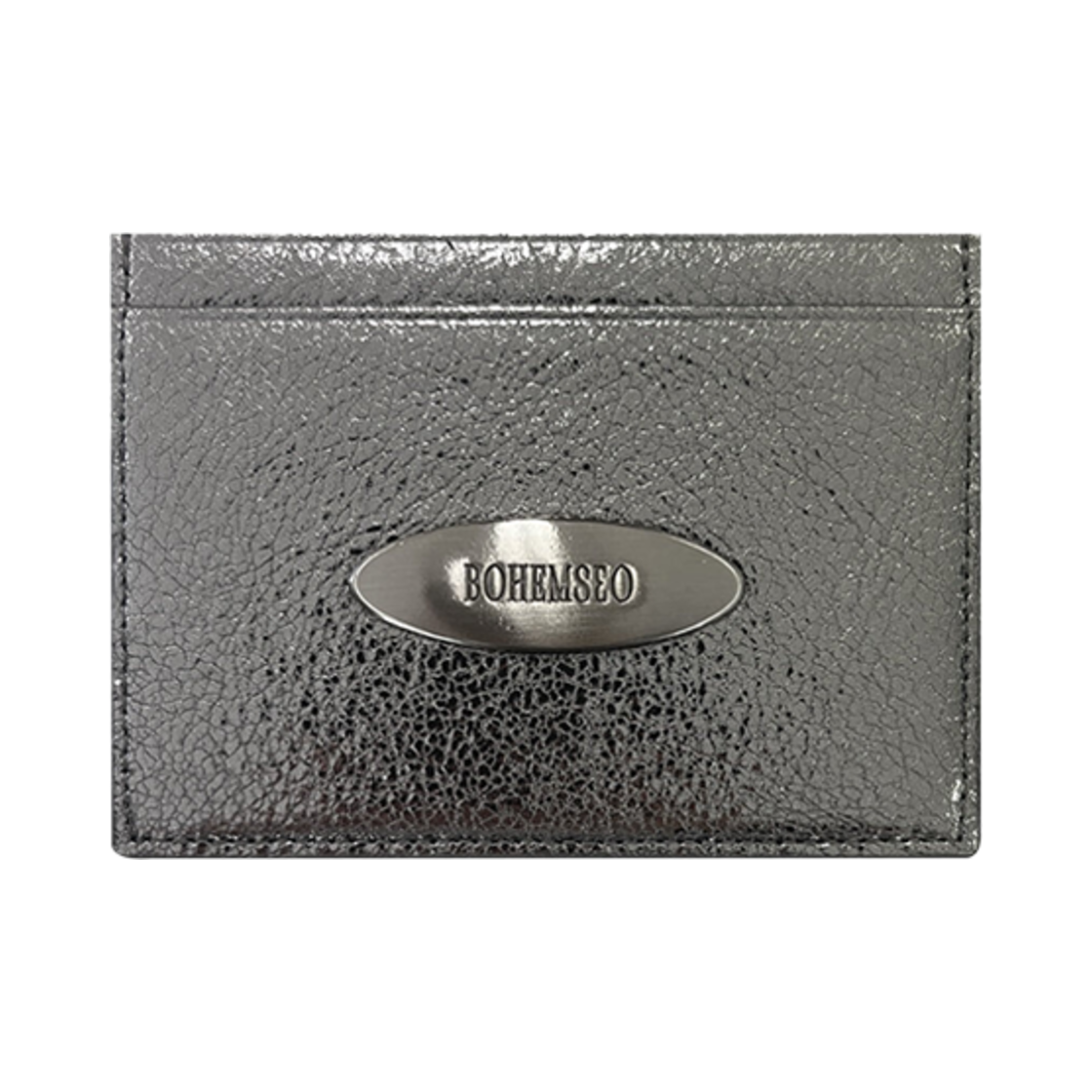 - Bohemian Seoul Crinkle Card Wallet Silver