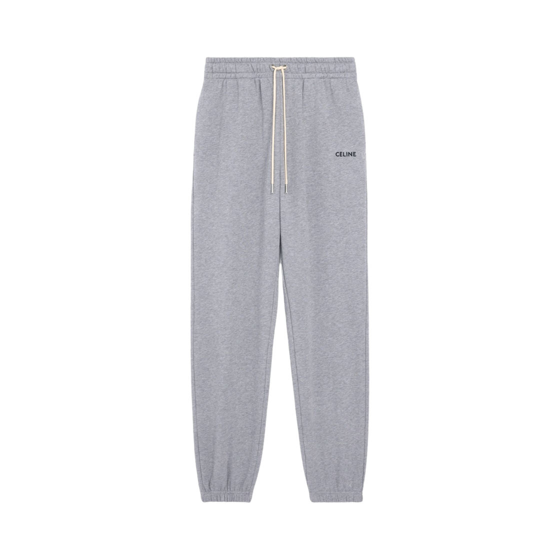 셀린느 자수 트랙 팬츠 코튼 그레이 블랙