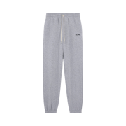 Celine-Embroidered Track Pants in Cotton Grey Black