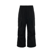 Juun.J Puckering Nylon Pants Black - 23FW