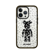 Casetify x Bearbrick 10th Anniversary Monogram Impact iPhone Case Clear Black
