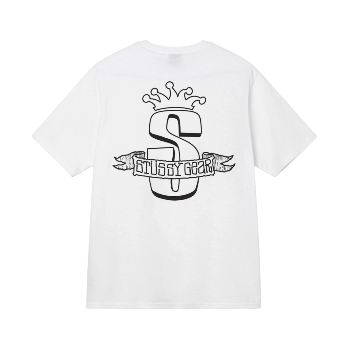 스투시 기어 배너 티셔츠 화이트