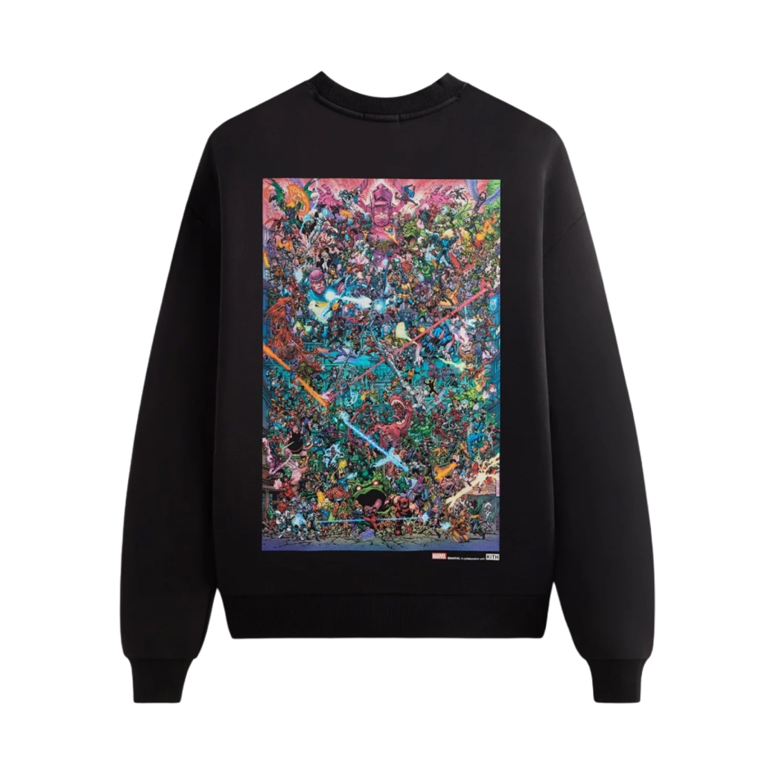 키스 x 마블 빌런즈 클래쉬 빈티지 넬슨 크루넥 블랙(Kith x Marvel Villains Clash Vintage Nelson Crewneck Black) - 1