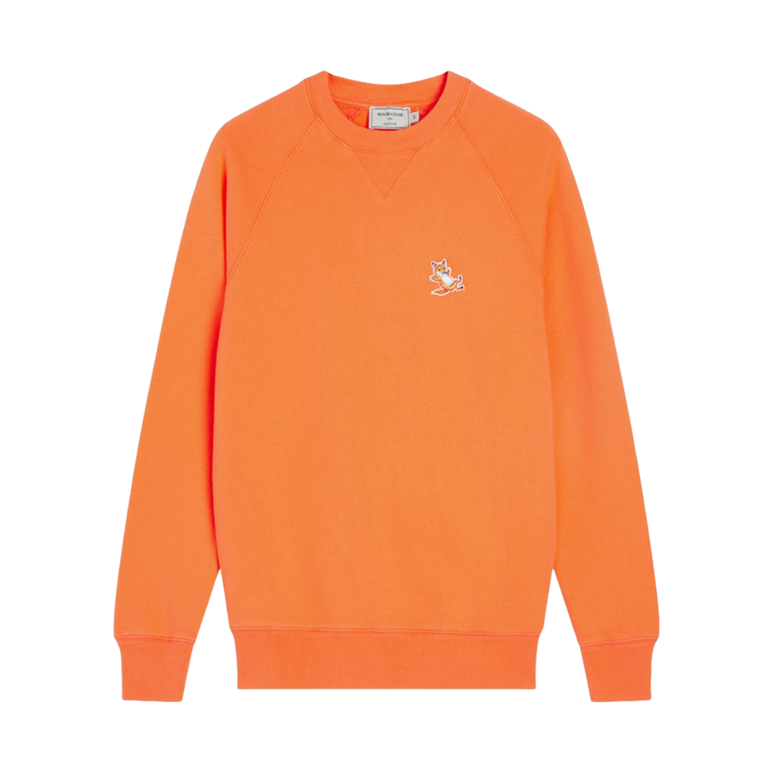 메종 키츠네 칠랙스 폭스 패치 스웨트셔츠 오렌지(Maison Kitsune Chillax Fox Patch Sweatshirt Orange) - 1