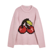 (W) Our Legacy Sonar Roundneck Candyfloss Cherry Acrylic