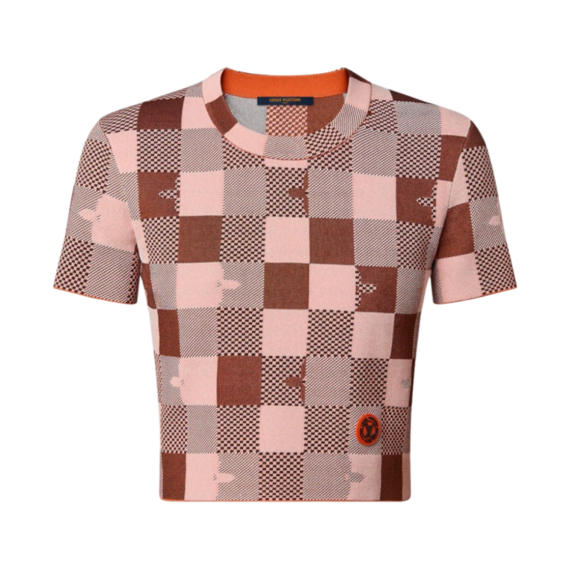 (W) 루이비통 팝 모노그램 다미에 니트 스포티 탑 보르도 레드((W) Louis Vuitton Pop Monogram Damier Knit Sporty Top Bordeaux Red) - 1