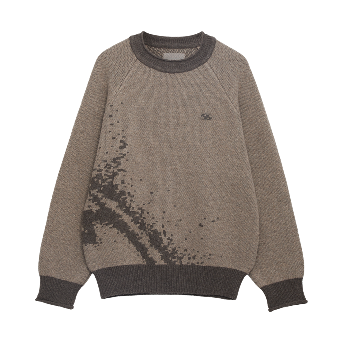 SG2403KT02 Sansan Gear Mosaic Knit Brown