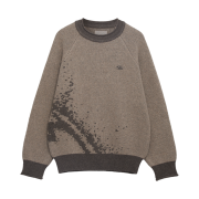 Sansan Gear Mosaic Knit Brown