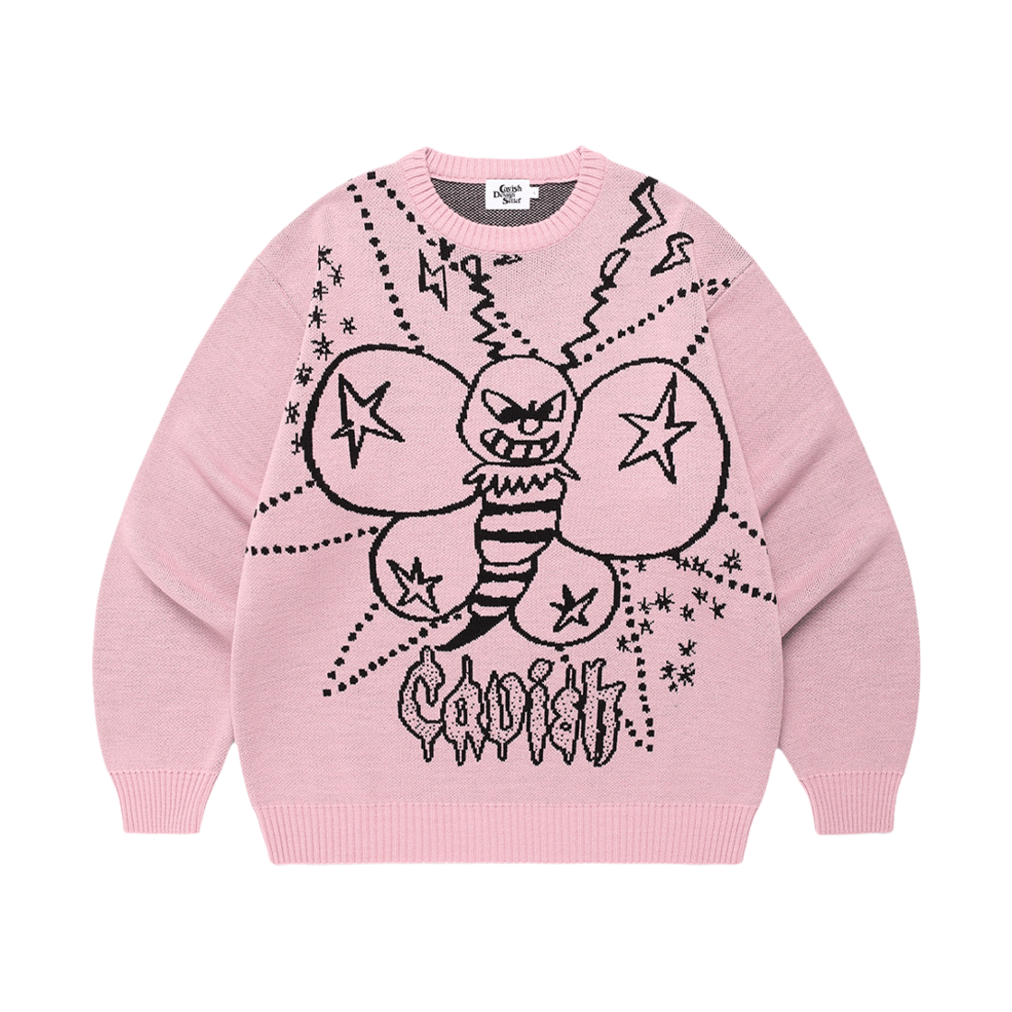 카비시 허니 비 니트 스웨터 핑크