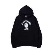 BAPE College Pullover Hoodie Black