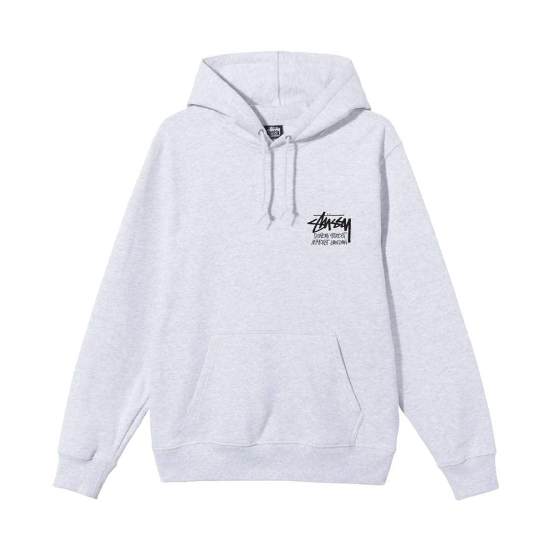 스투시 스탁 도버 스트리트 마켓 런던 후드 애쉬 헤더 2021(Stussy Stock DSM London Hoodie Ash Heather 2021) - 2