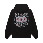 DVAN x KPFA Hibiscus Harmony Bloom Hoodie Black