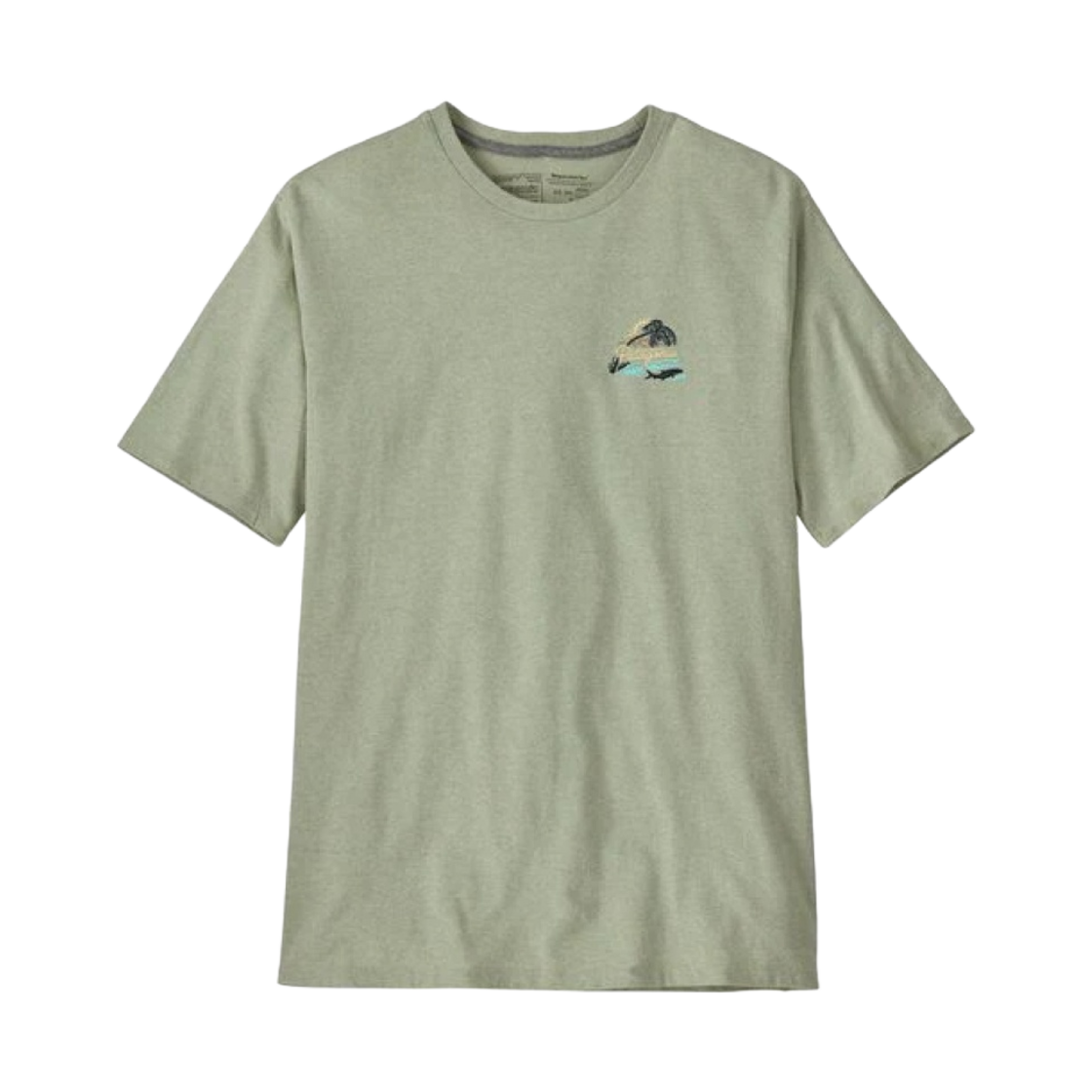 파타고니아 테이크 어 스탠드 리스폰시빌리티 바이유 뱃지 살비아 그린(Patagonia Take A Stand Responsibili-Tee Bayou Badge Salvia Green) - 2