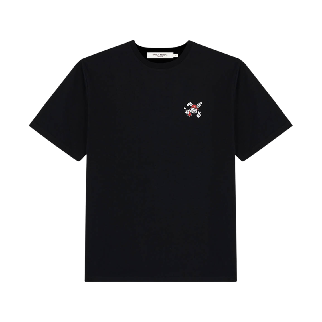 메종 키츠네 래빗 그래피티 이지 티셔츠 블랙(Maison Kitsune Rabbit Graffiti Easy T-Shirt Black) - 2