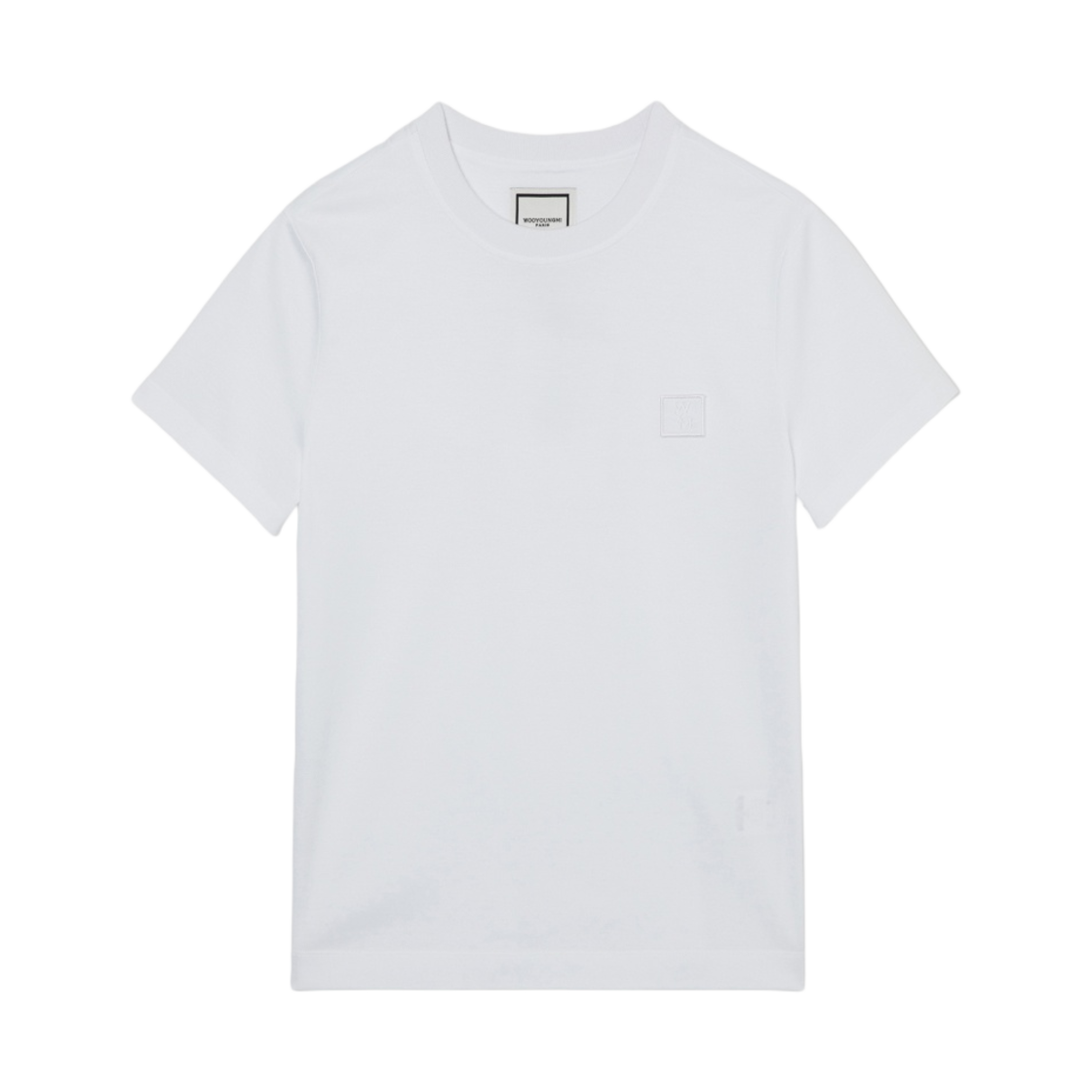 (W) 우영미 비즈 백로고 티셔츠 화이트 - 23FW((W) Wooyoungmi Beads Back Logo T-Shirt White - 23FW) - 2