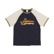 Thevinylhouse Raglan Ringer T-Shirt Navy