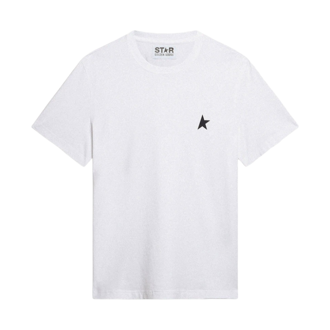 (W) 골든구스 다크 블루 스타 티셔츠 화이트((W) Golden Goose T-Shirt with Dark Blue Star White)
