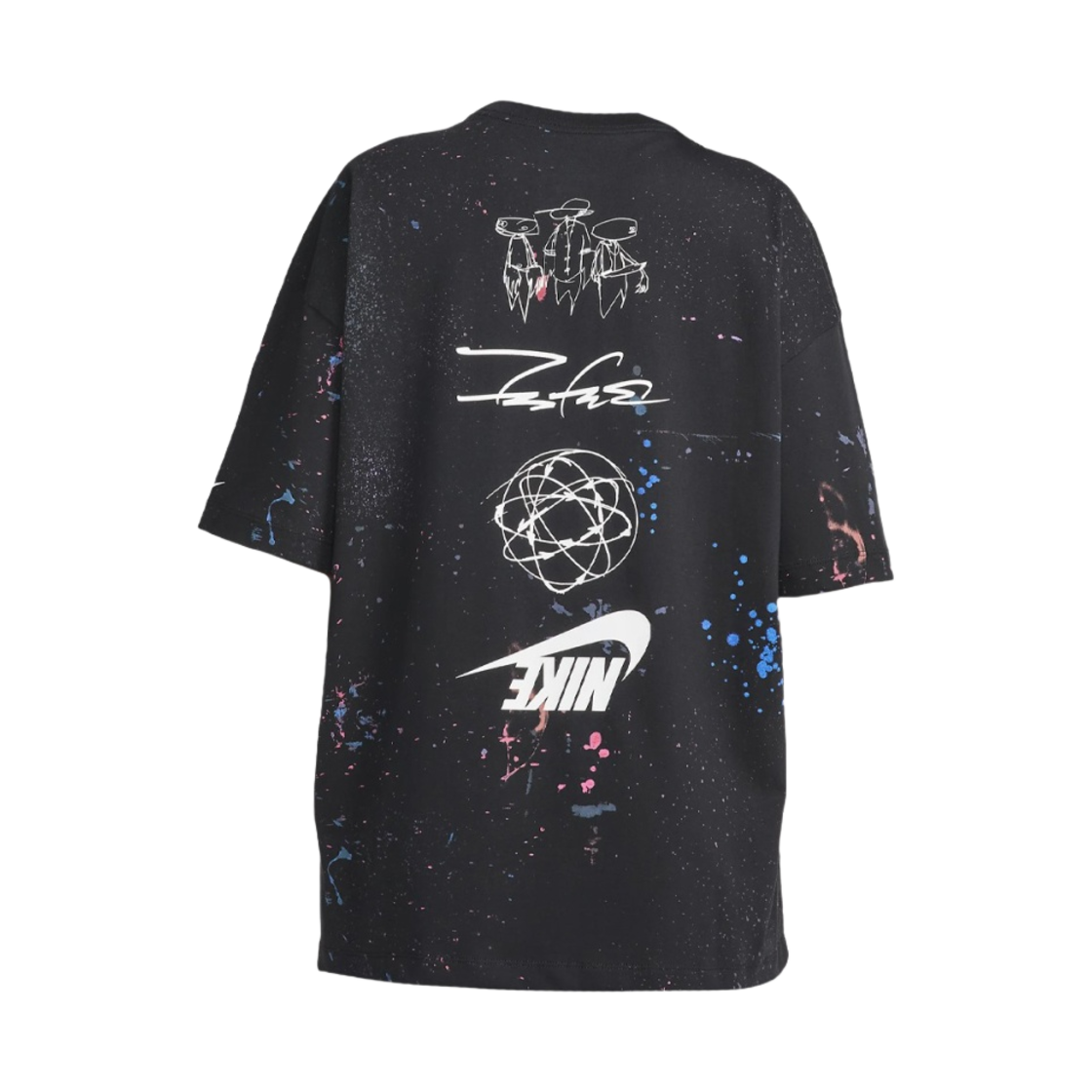 FZ0284-010 (W) Nike NSW Breaking Oversized Short Sleeve T-Shirt Black - Asia