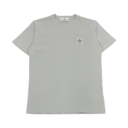 (Kids) Stone Island 20750 Patch T-Shirt Light Grey - 24SS