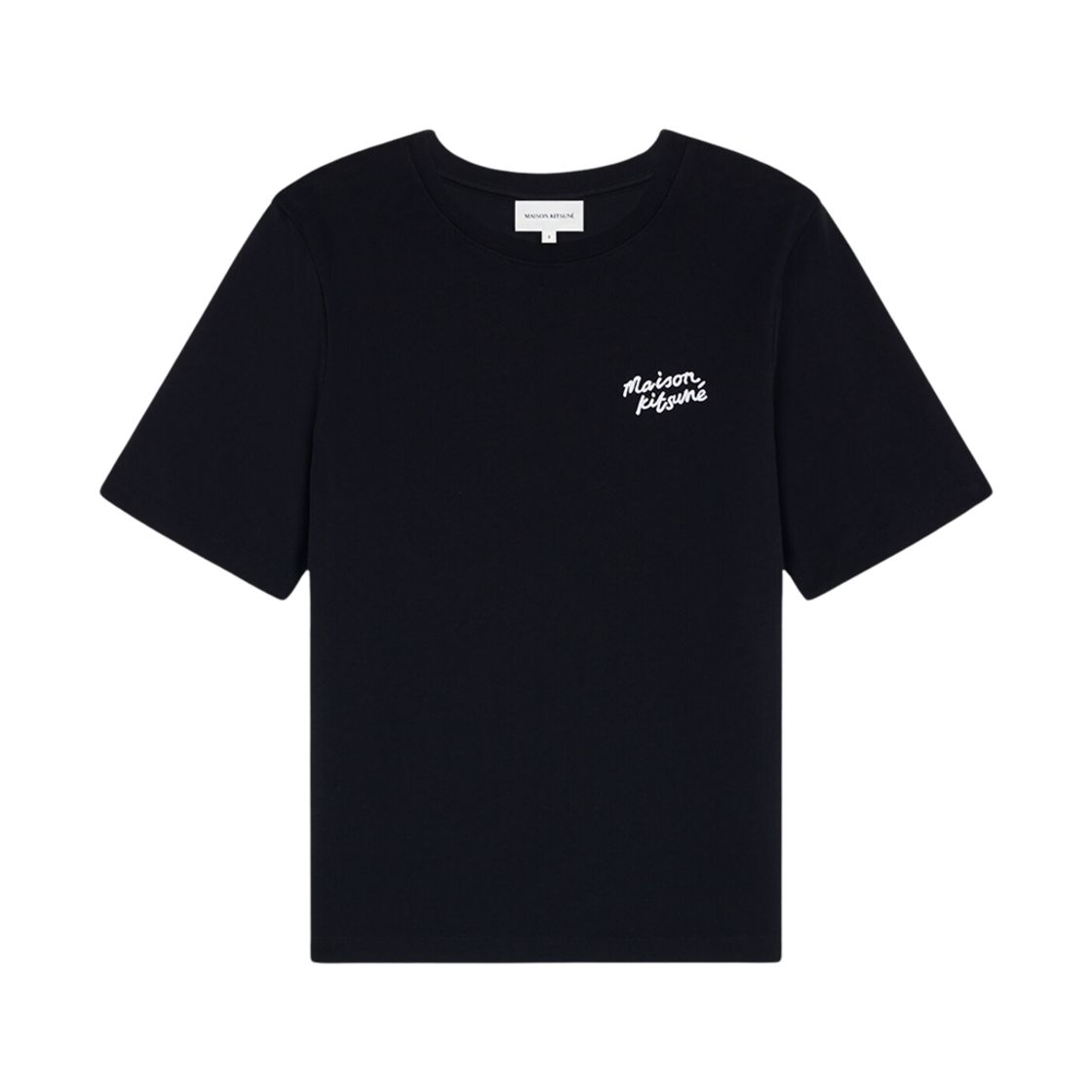 MW00126KJ0119-O197 (W) Maison Kitsune Handwriting Comfort T-Shirt Black White