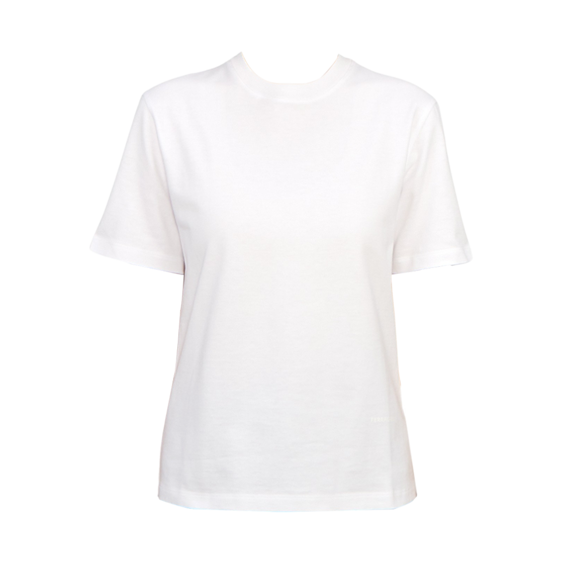 (W) 페라가모 코튼 티셔츠 비앙코((W) Ferragamo Cotton T-Shirt Bianco)