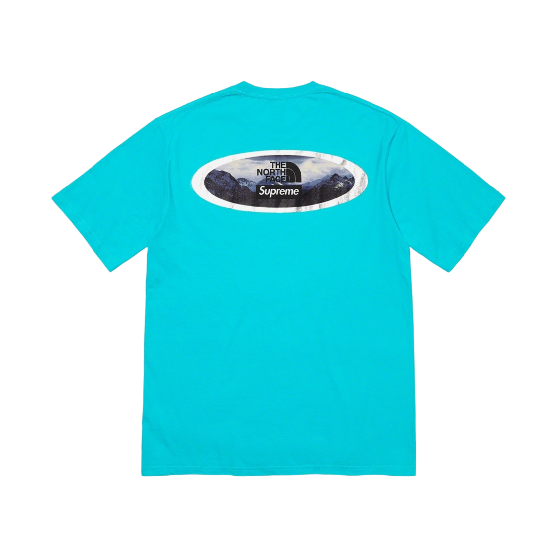 NF0A7QGW4D3 Supreme x The North Face Mountains T-Shirt Teal - 21FW