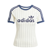 (W) Adidas Linear Cali Graphic T-Shirt Off White Night Indigo - KR Sizing