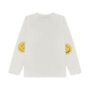 Kapital Gauze Chef Long Sleeve T-Shirt Rainbowy Patch White