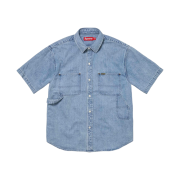 Supreme Loose Fit S/S Denim Painter Shirt Washed Blue - 24SS