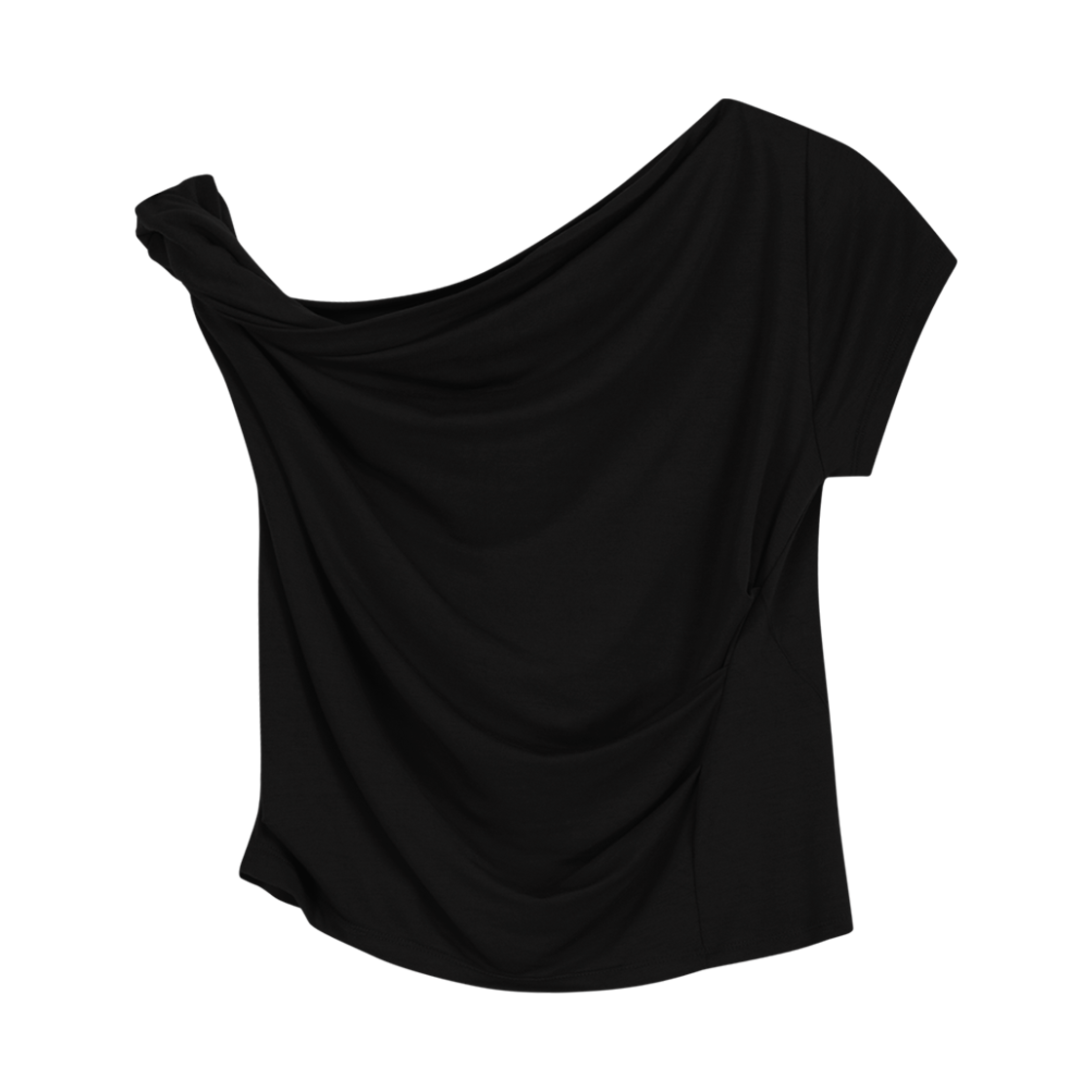 25SS-TS06-BK OJOS Twisted Tuck Cap Sleeves Black