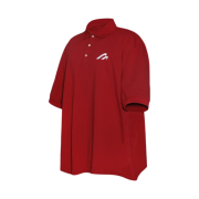 MJD Oversized Polo Burgundy