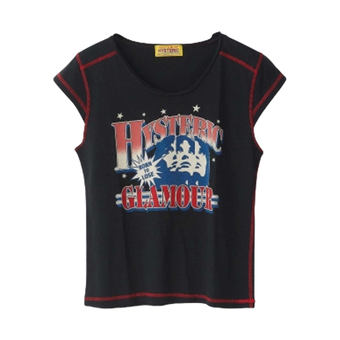 01251CT04 (W) Hysteric Glamour HG League T-Shirt Black