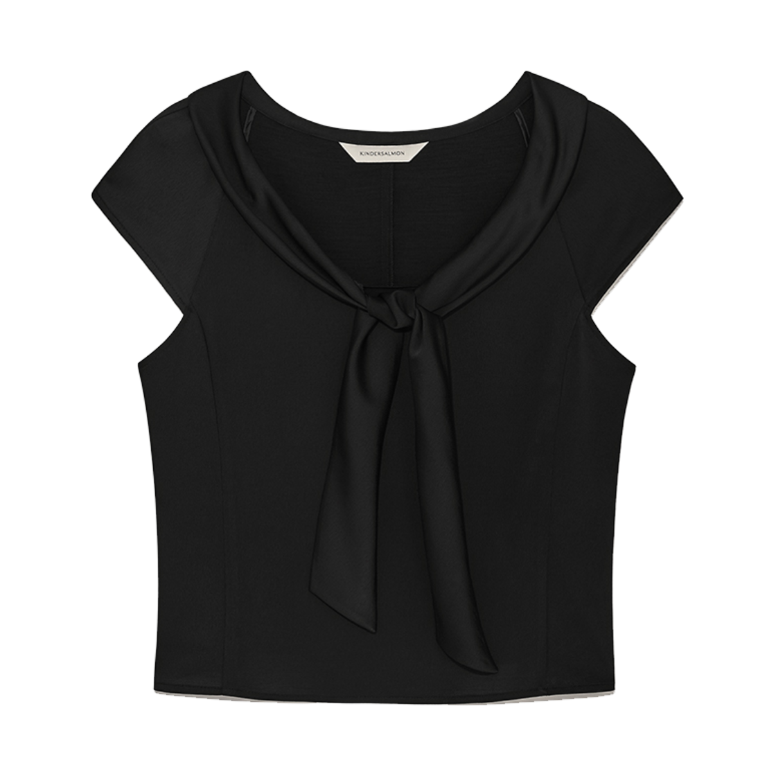Valois Bowtie Top Black Valois Bowtie Top Black