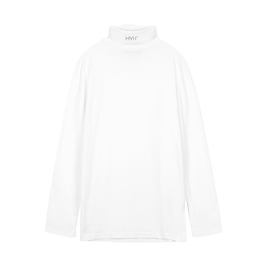 하이투 스탠다드 핏 터틀넥 풀오버 화이트(HYII Standard Fit Turtle Neck Pullover White)