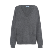 (W) Prada Wool Cashmere Sweater Slate Gray