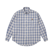 Heritage Floss Crest Checked Shirt Blue Ivory