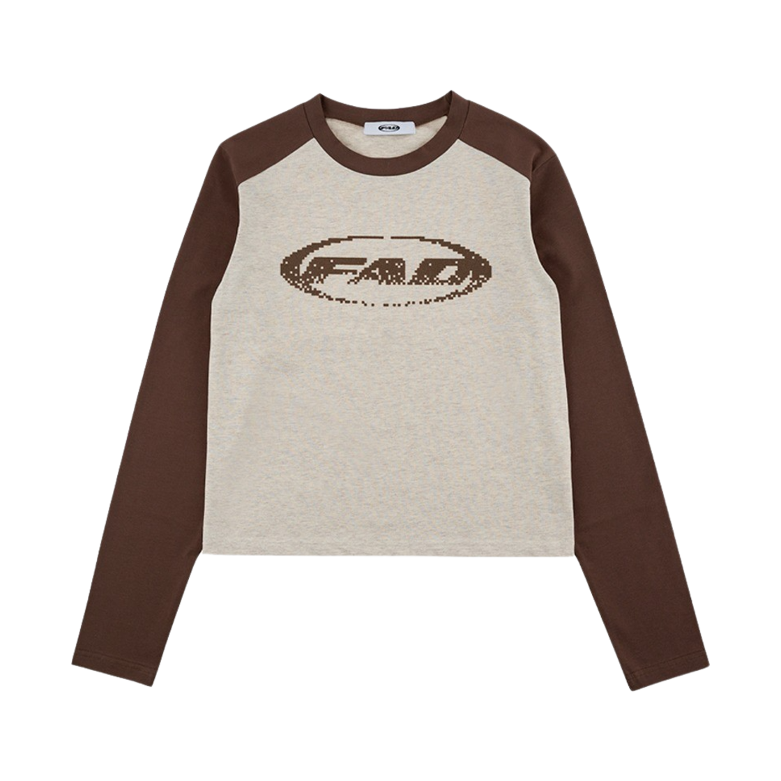 에프에이디 서클 로고 티 브라운/오트밀