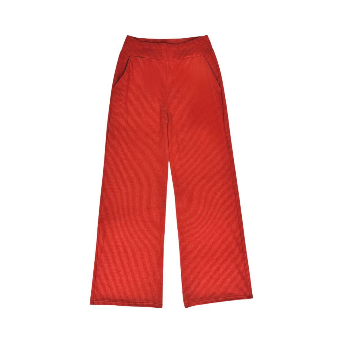 A-CRP-WN-W (W) Aone Corduroy Ribbed Elastic Pajama Pants Wine