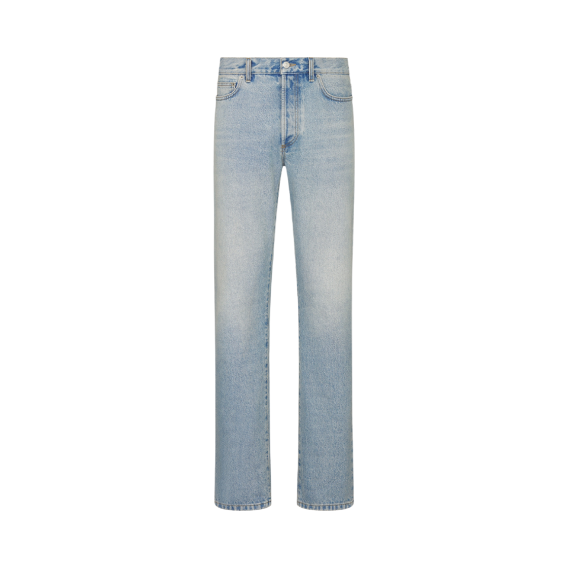 313D004K360X-C510 Dior Long Regular Jeans Light Blue Twill