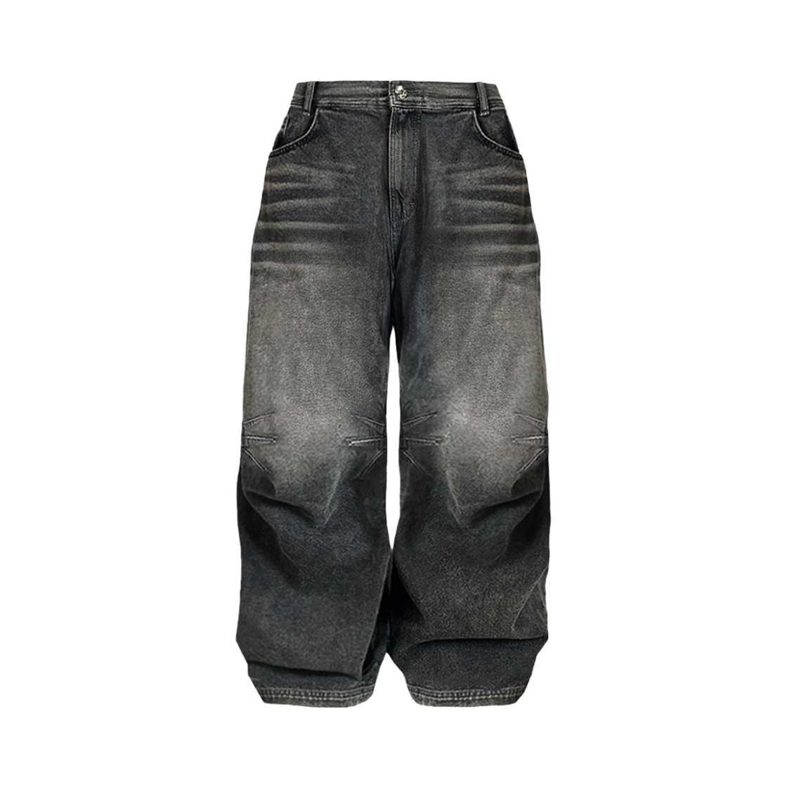 BLR2D08PT06 - BL [KREAM 단독] BLR Double Trident Washing Wide Denim Pants Blue