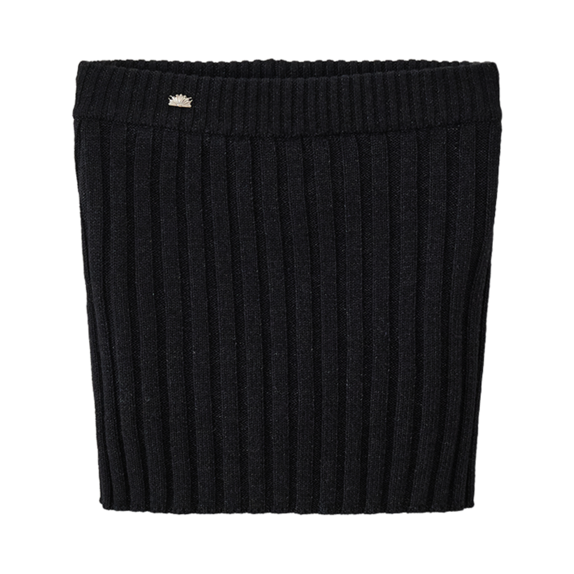 TA12346 TANNAT T/T Knit rib skirt - black