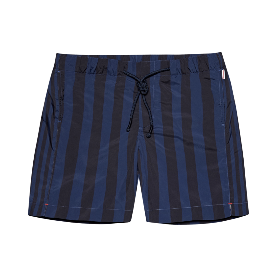 올레바 브라운 불독 드로우코드 미드렝스 스윔 쇼츠 다크 사파이어 믹스(Orlebar Brown Bulldog Drawcord Mid-Length Swim Shorts Dark Sapphire Mix)