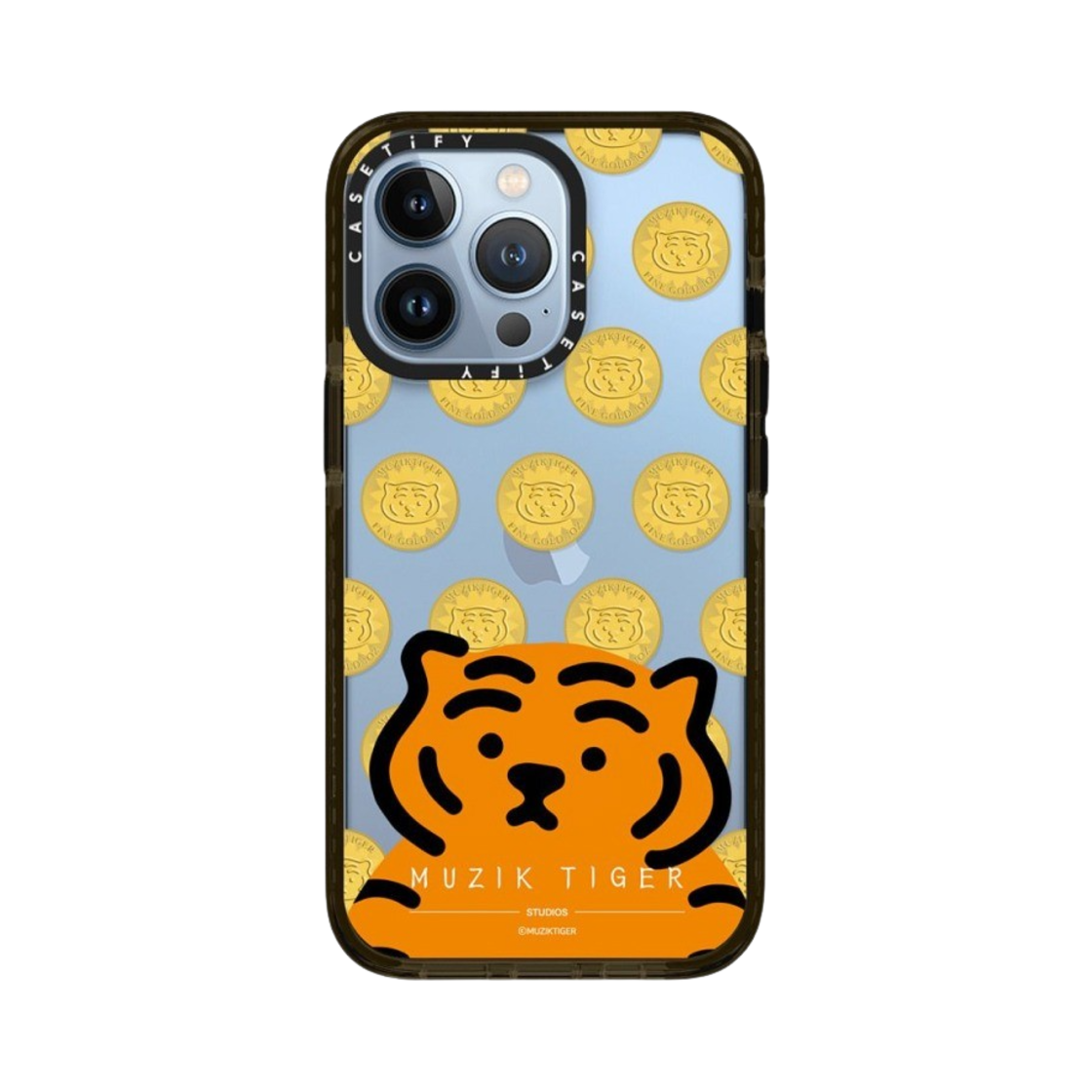 케이스티파이 x 무직타이거 아이폰 코인 임팩트 케이스 클리어 글로시 블랙(Casetify x Muziktiger iPhone Coin Impact Case Clear Glossy Black) - 2