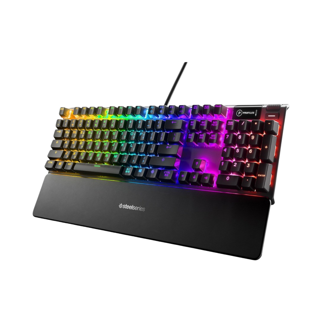 스틸시리즈 에이펙스 7 레드 스위치 게이밍 키보드 영문 자판 블랙 (국내 정식 발매 제품)(Steelseries Apex 7 Red Switch Gaming Keyboard US English Black (Korean Ver.))