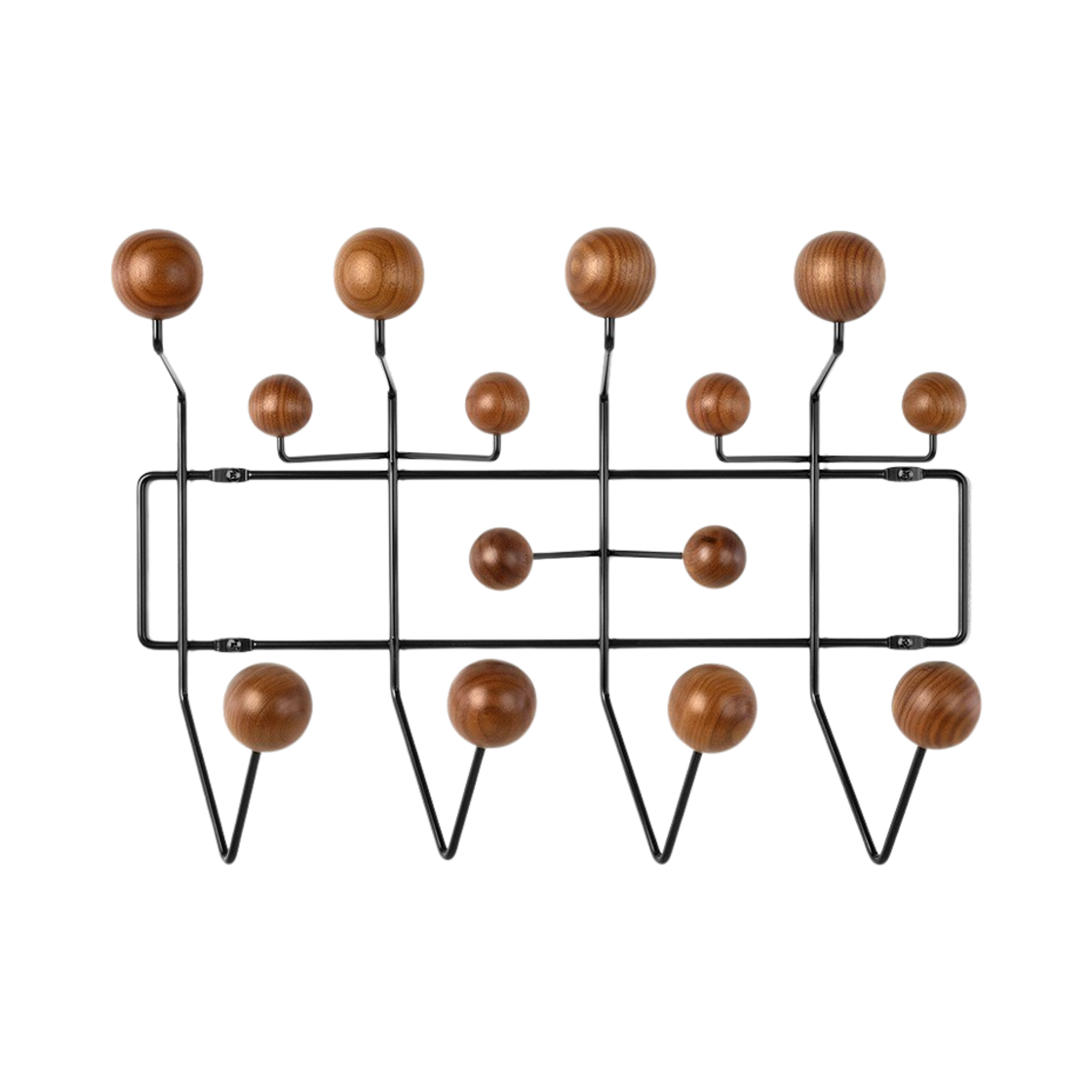 [10% 쿠폰] 허먼 밀러 임스 행잇올 월넛 블랙([10% 쿠폰] Herman Miller Eames Hang It All Walnut Black)